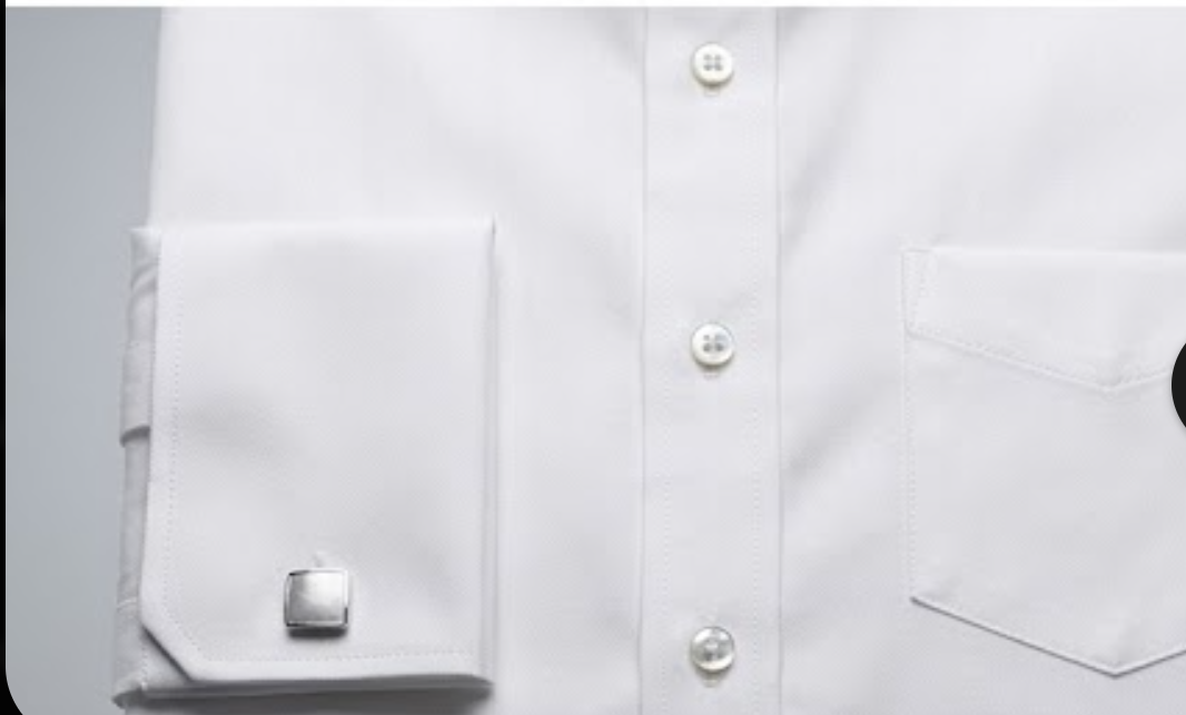 Shirt pocket and center buttons close-up